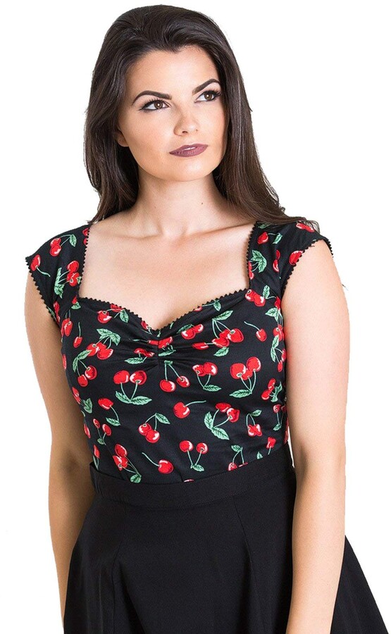 Tiger Milly Hell Bunny 50's Cherry Pie Top - UK 16 (XL) - ShopStyle