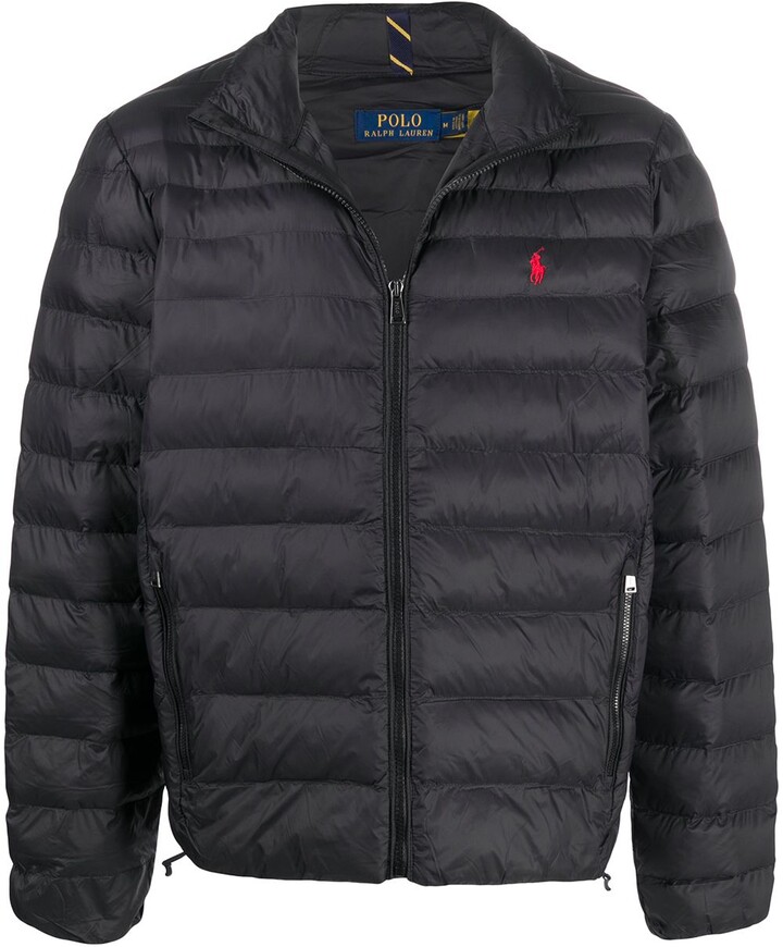 Polo Ralph Lauren Logo-Embroidered Padded Jacket - ShopStyle Outerwear
