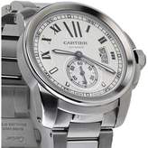 Thumbnail for your product : Cartier Calibre de Silver Dial Stainless Steel Automatic Skeleton Men's Watch