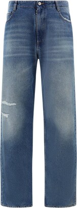 MM6 MAISON MARGIELA Straight-Leg Distressed Jeans