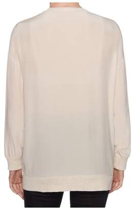 Magaschoni Long Sleeve Silk Pullover