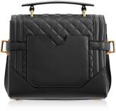 Thumbnail for your product : Balmain Black Quilted Leather 23 B-buzz Satchel Bag