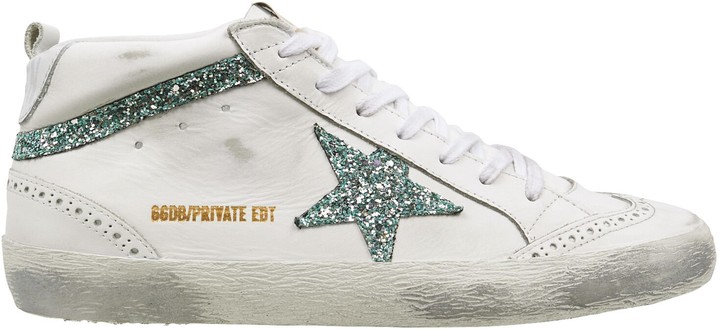 green glitter golden goose