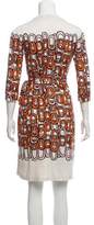 Thumbnail for your product : Diane von Furstenberg Silk Printed Wrap Dress