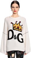 Dolce & Gabbana Pull-Over En Laine Intarsia Avec Logo Couronne