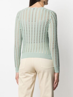 Ballantyne Distressed-Finish Knitted Top