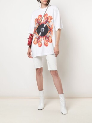 Undercover oversized record print T-shirt