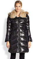 Thumbnail for your product : Dawn Levy Chloe Fur-Trimmed Puffer Coat