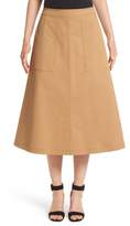 Thumbnail for your product : Lafayette 148 New York Rosella Stretch Cotton Midi Skirt