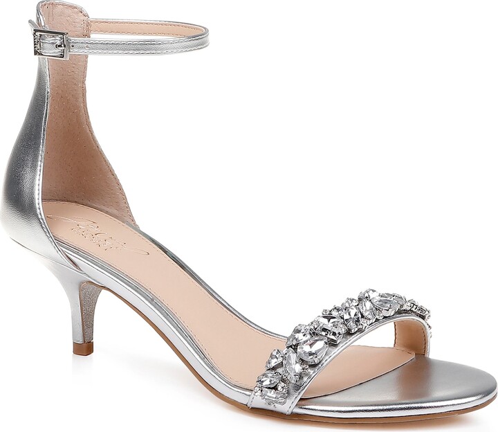 Silver Kitten Heels Shoes | the world's largest collection fashion |