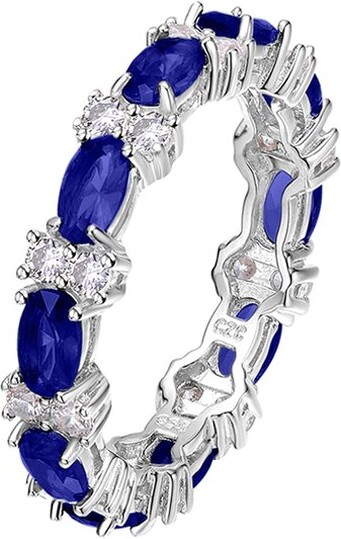 Genevive Silver Eternity Ring