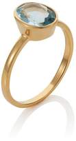 Thumbnail for your product : House of Fraser Caroline Creba 18ct Gold Plated Sterling Silver 2.80ct Blue Topa