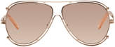 Thumbnail for your product : Chloé Rose Gold Isidora Sunglasses