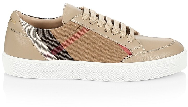 Burberry Salmond Vintage Check Sneakers - ShopStyle