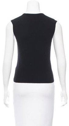 Chanel Sleeveless Cashmere Top