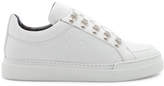 Thumbnail for your product : Balmain Leather Coral Low Sneakers