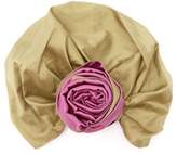 Thumbnail for your product : Julia Clancey - Edith Reversible Silk Turban Hat - Womens - Green