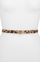 Thumbnail for your product : Tory Burch Rotating Logo Skinny Leather Belt