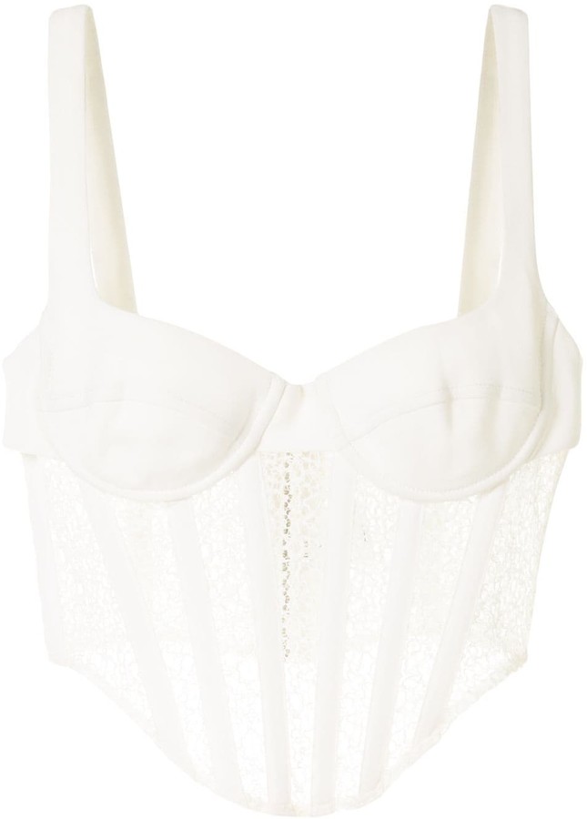 structured bustier top