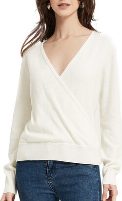 Long Sleeve Wrap Jumper | Shop the world's largest collection of fashion |  ShopStyle UK