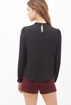 Thumbnail for your product : Forever 21 High-Neck Chiffon Top