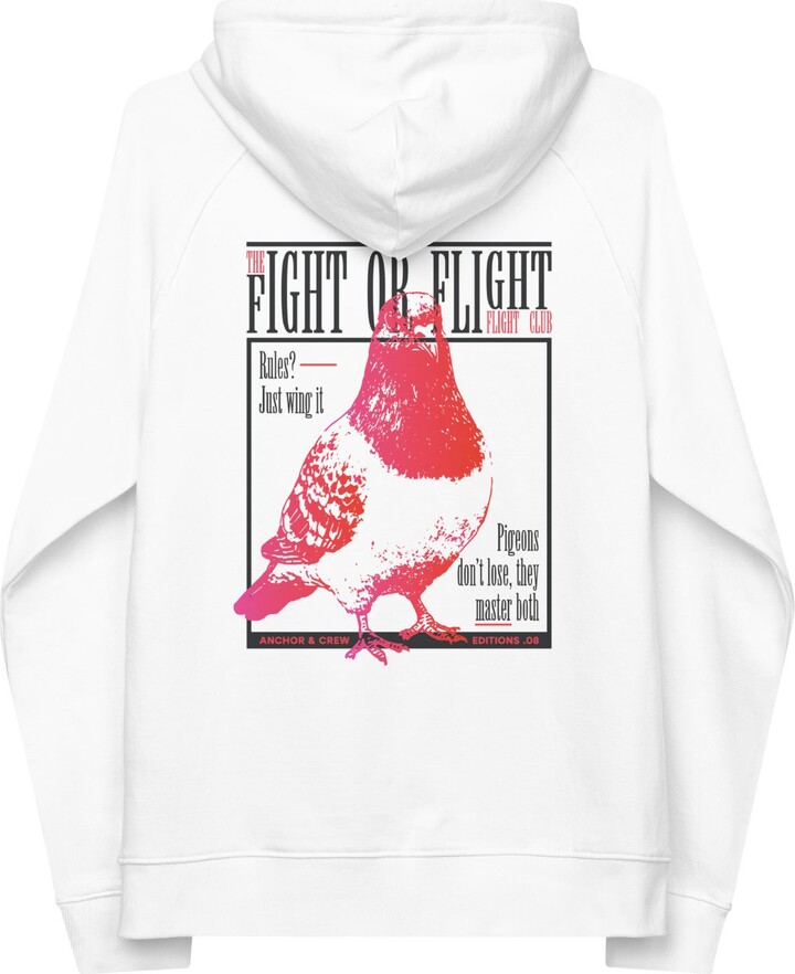 Anchor & Crew White Eight Fight Or Flight Club Editions Organic Cotton Hoodie - Women