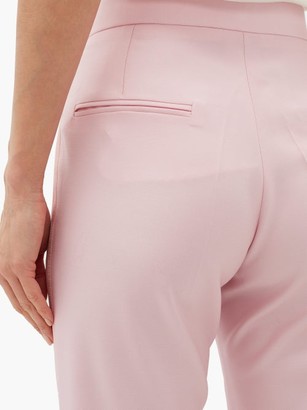 Pallas Paris Goya Satin Side-stripe Wool-crepe Trousers - Light Pink