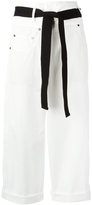 Brunello Cucinelli - cropped trousers - women - coton/Spandex/Elasthanne - 44