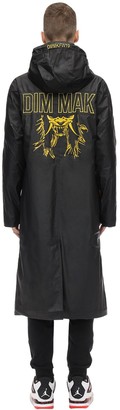 DIM MAK COLLECTION Embroidered Rubberized Raincoat