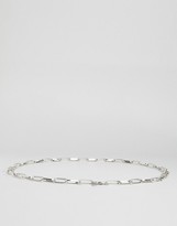 Thumbnail for your product : Retro Luxe London Industrial Metal Chain Silver Belt
