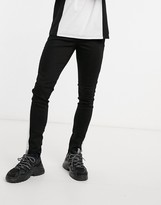 Thumbnail for your product : Criminal Damage skinny fit jeans with side tape detail in black