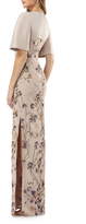 Thumbnail for your product : Kay Unger Cutout Detail Embroidered Beaded Gown