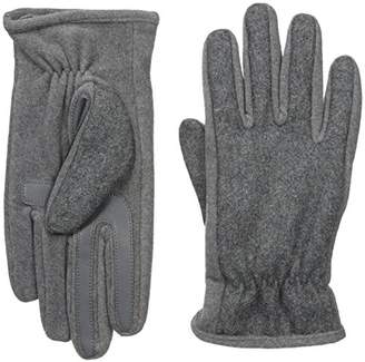Isotoner Men's Wool-Blend Gloves with Gathered Wrist
