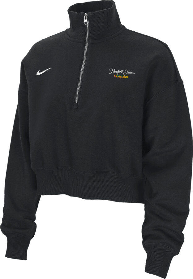 womens black nike quarter zip