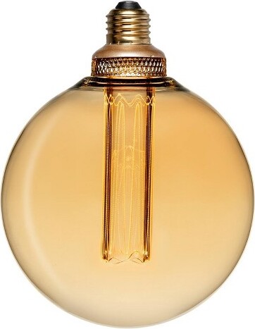 Next Glow NextGlowG40GlobeLEDLightBulb3.5W,Dimmable,E26MediumBase,AmberGlass,VintageStyle