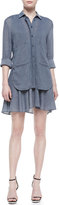 Thumbnail for your product : Derek Lam 10 Crosby Tiered Two-Pocket Shirtdress