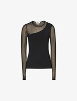 Thumbnail for your product : Reiss Alicia knit sheer-sleeve top