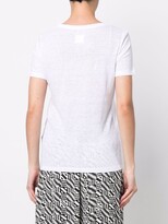 Thumbnail for your product : 120% Lino U-neck short-sleeved T-shirt