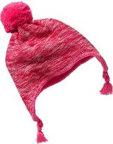 Thumbnail for your product : Old Navy Marled Pom-Pom Trapper Hats for Baby