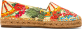 Thumbnail for your product : Dolce & Gabbana Yellow Floral Print Espadrilles