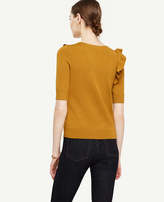 Thumbnail for your product : Ann Taylor Ruffle Front Sweater