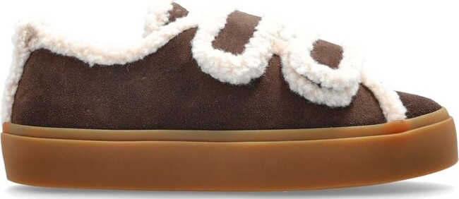 INUIKII Shearling-Trimmed Low-Top Sneakers