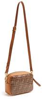 Thumbnail for your product : Fendi Ff Coated Canvas And Leather Mini Cross Body Bag - Womens - Tan Multi