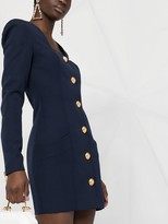 Thumbnail for your product : Balmain Short Buttoned Square Neck Dress