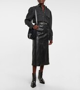 Thumbnail for your product : Marant Etoile Cecilia faux leather midi skirt