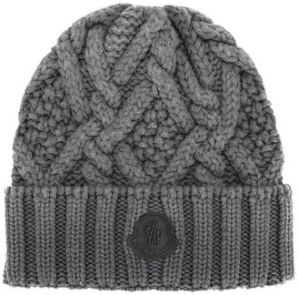 Moncler classic knitted beanie hat