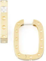 Thumbnail for your product : Roberto Coin Pois Moi Diamond Square Hoop Earrings, Yellow Gold