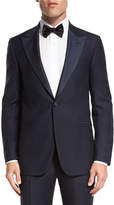 Thumbnail for your product : Isaia Jacquard-Lapel Tuxedo Suit, Navy