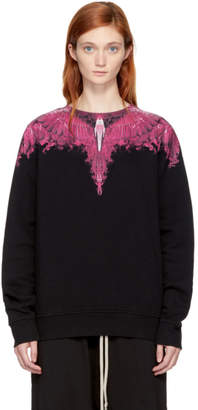 Marcelo Burlon County of Milan SSENSE Exclusive Black and Pink Pachan Sweatshirt