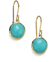 Thumbnail for your product : Ippolita Lollipop Turquoise & 18K Yellow Gold Mini Drop Earrings